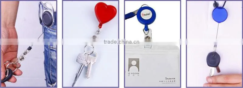 lanyard retractable reel id card holder XSBH0116