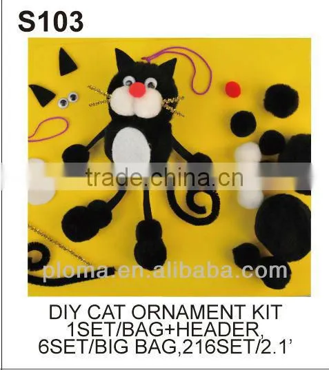 DIY CRAFT (S103) DIY CAT ORNAMENT KIT