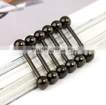 wholesale low price tongue Rings with Candy Stripe