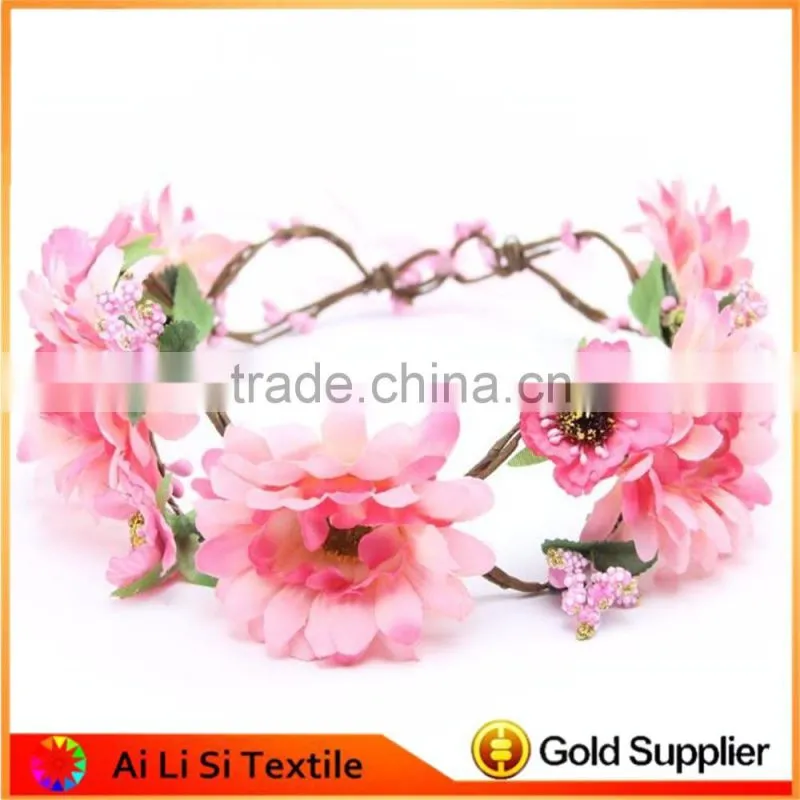 Hot Selling low price with great price bride flower headband