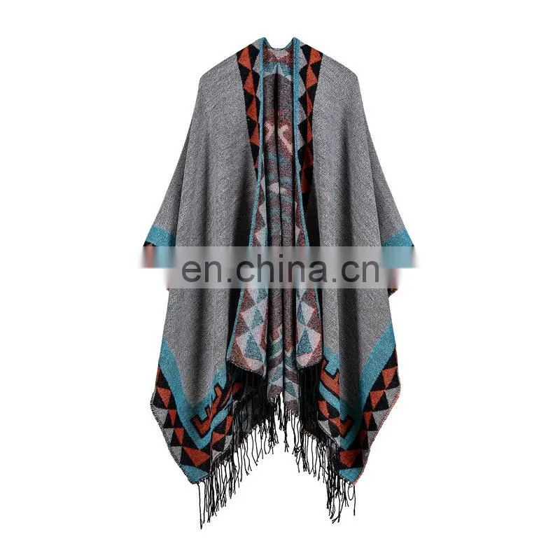 Lady Tassels Cashmere Shawls Thickening Cloaks