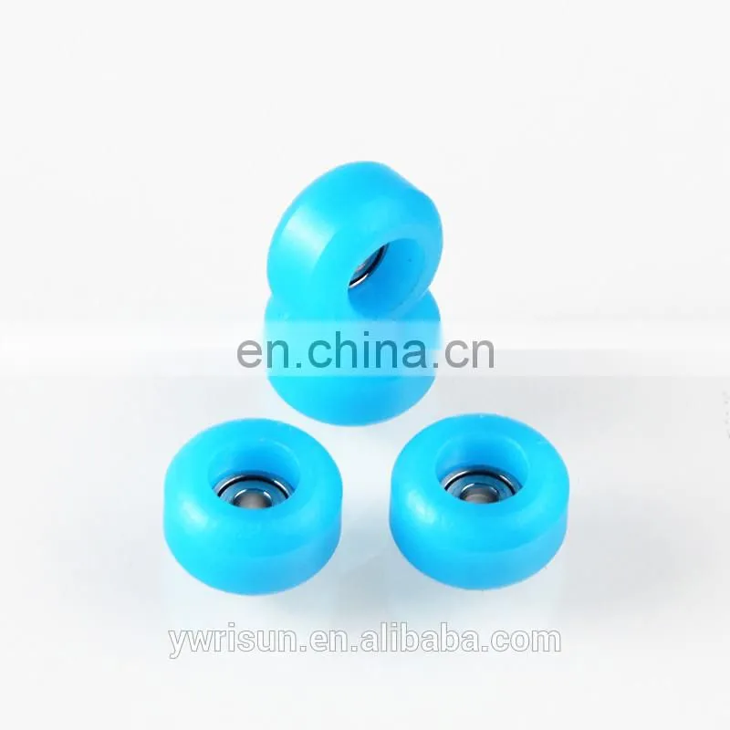 WFSN0004 Wholesale Finger skateboard Blue Wheels Mini Fingerboard Bearing Wheels