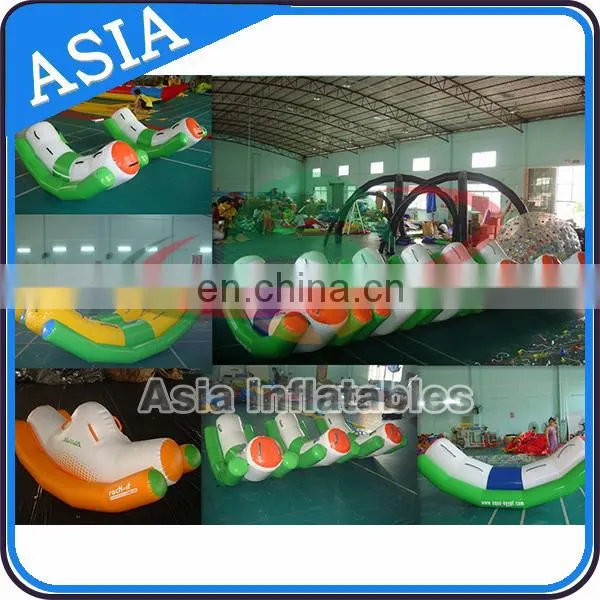 Small Swimming Pool Game Inflatable Seesaw Totter / Floating Kids Pool Toys