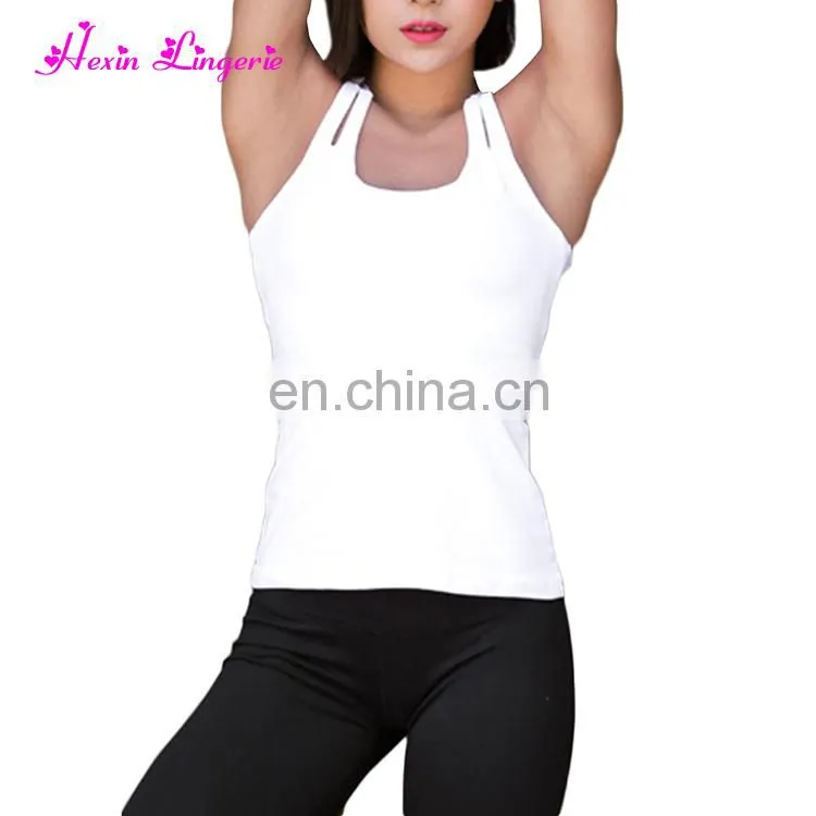 No Moq Wholesale Exercise Women Halter Red Blank Backless Tank Top