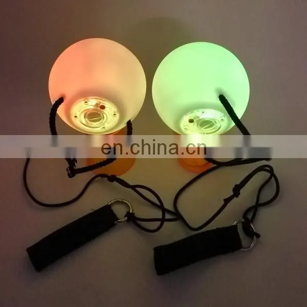 1 Pair LED POI Thrown Balls for Professional Belly Dance Level Hand Props
