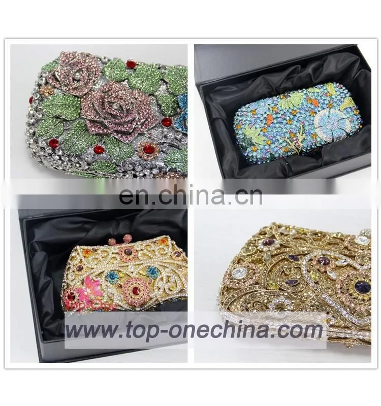 Crystal evening clutch bags/stone cluth bags/clutch evening wedding favor bags