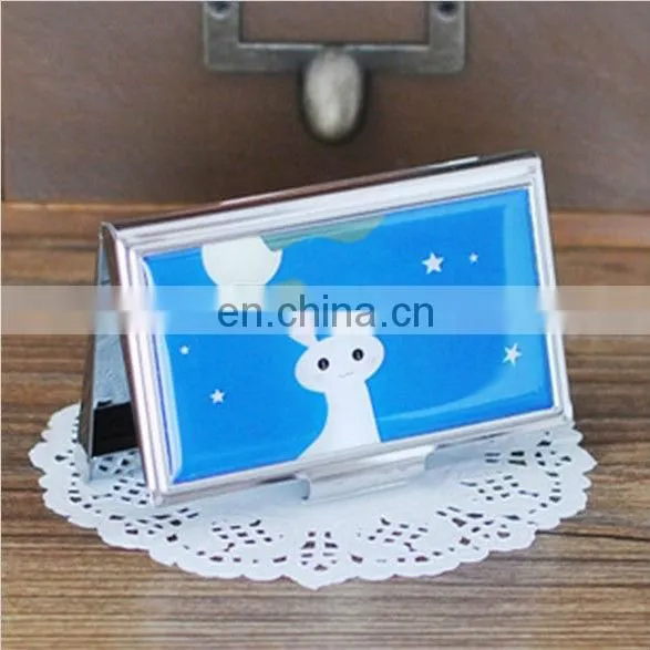 2013Sticker name card holder/metal business name card holder/epoxy card holder