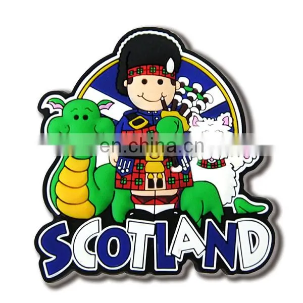 2D design soft PVC rubber fridge magnet manufacturer
