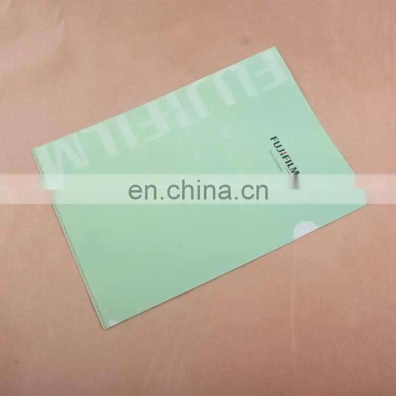 low price good quality PP A4 size L-shape plastic file folder