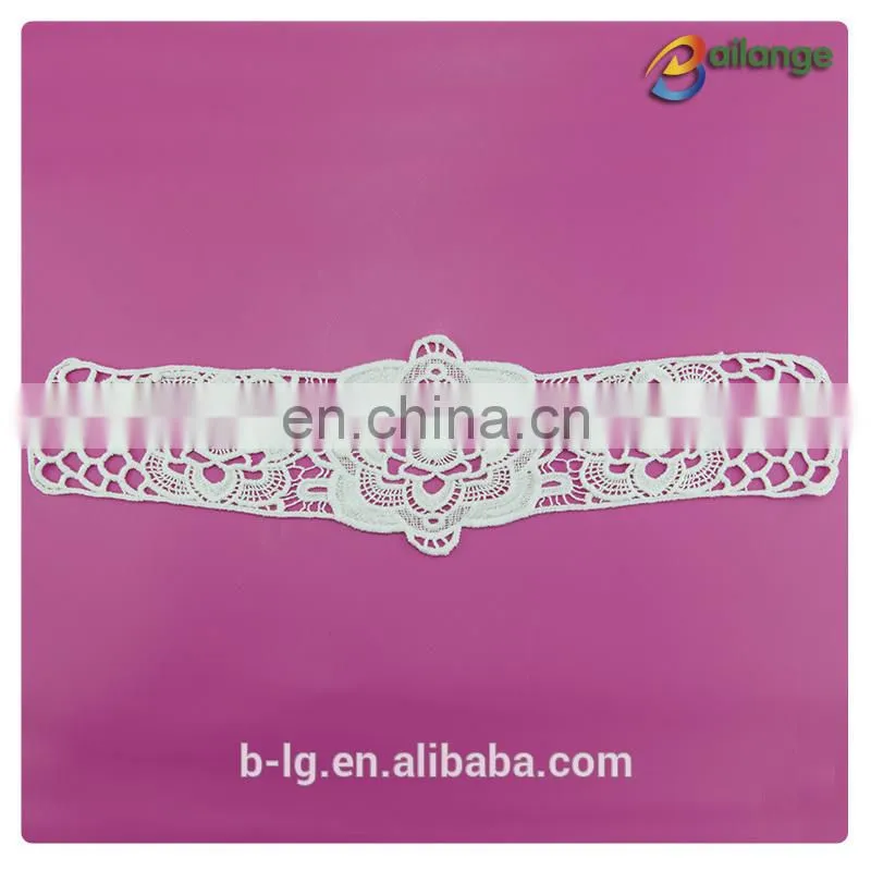 Bailange neck design white color cotton ladies stylish band neck design