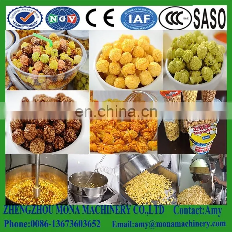 Ball shape Caramel popcorn making machine for sale