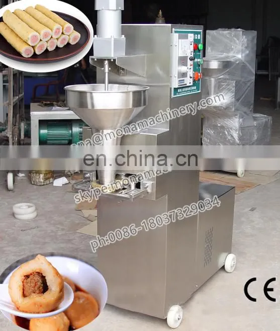 Automatic high efficiency stuffed meatball making machine
