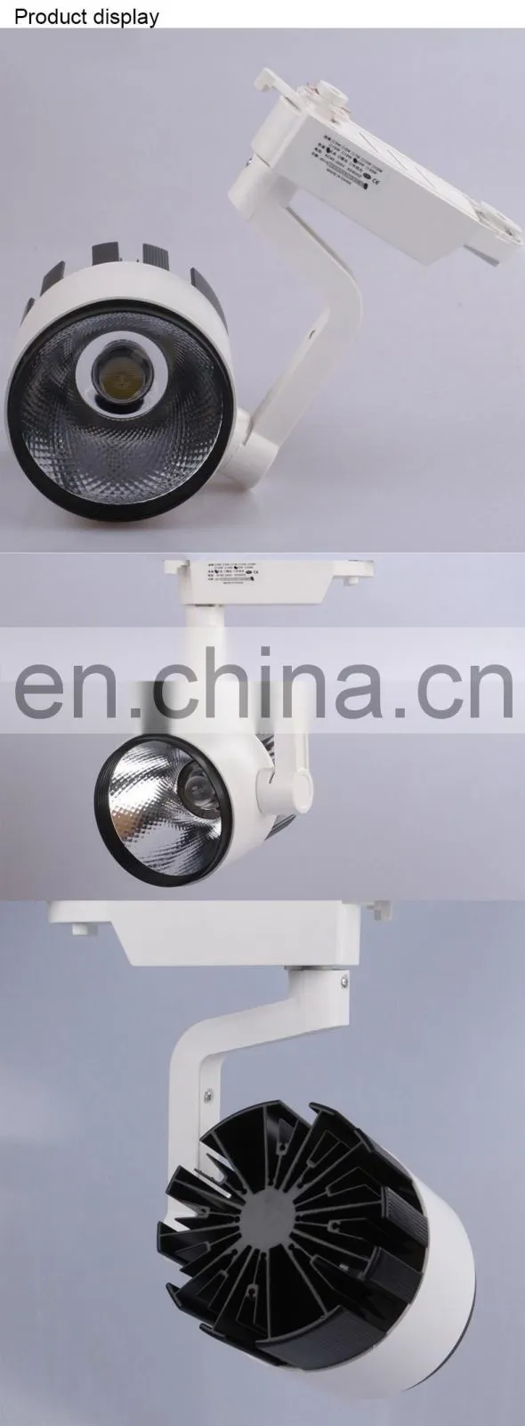 ceramic shop jewelry store track lights 30w COB track lights efficient condenser LED spotlights