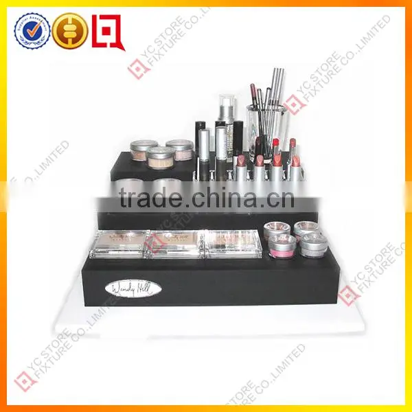 Transprent acrylic cosmetic makeup display rack
