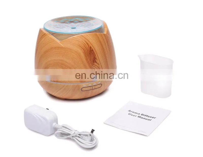 Electronic wood grain scent aroma essential oil diffuser cool mist ultrasonic humidifier