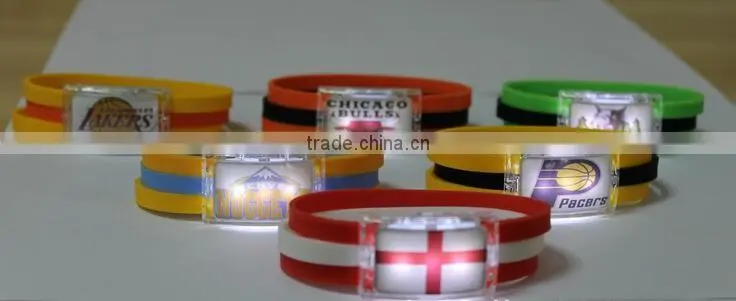 New Fashion Men Punk Charm Bracelet Silicone Bangle Sports Casual Wristband Birthday Gift