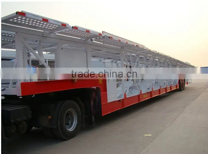 Dongfeng 2 axles car transport semi truck trailer
