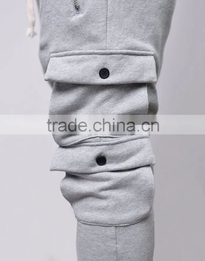 DOUBLE POCKET SLIM DROP BAGGY SWEATPANTS Black Standard Sports