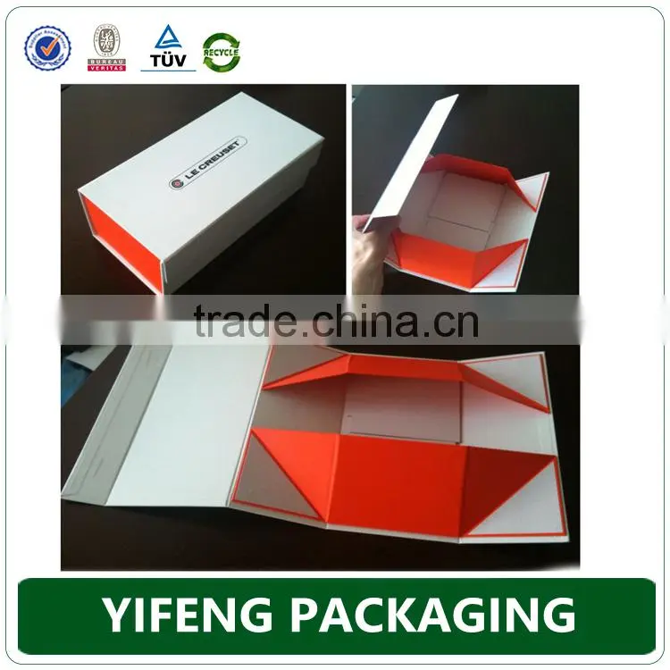 magnetic closure rigid collapsible paper box folding box wholesale