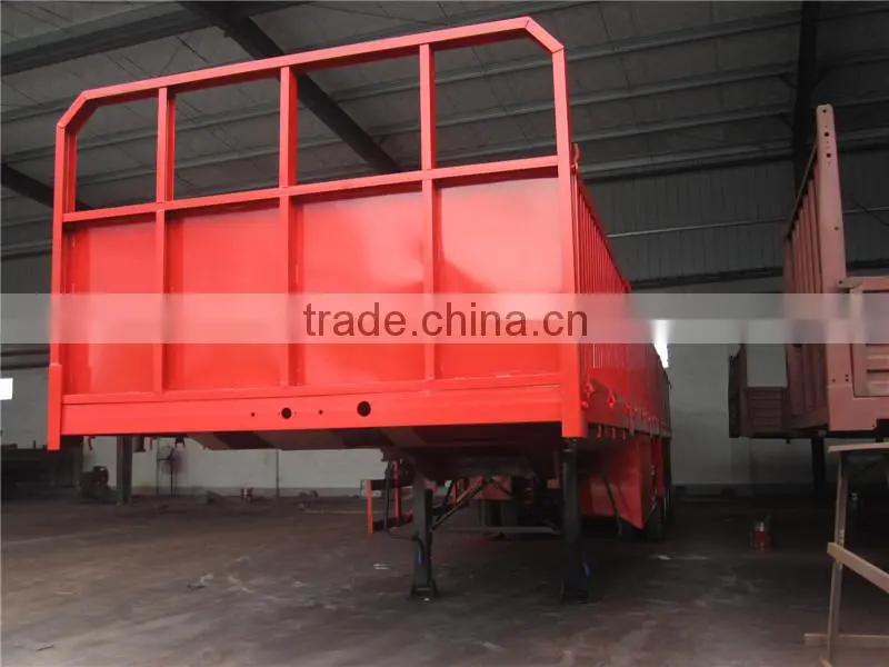 3 axles dropside semi trailer