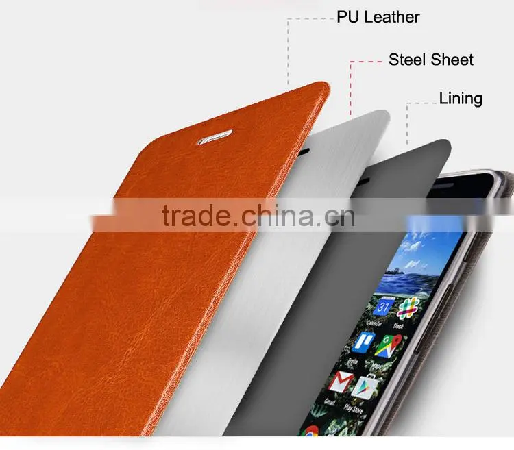 MOFi Brand RUI Series PU Leather Flip Phone Cases Cover for LG G3, TPU Back Cover for LG G3