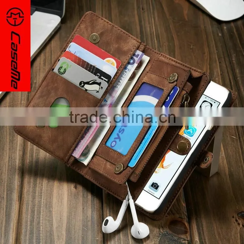 Detachable phone cover for iphone 6 6s case wallet, cover case for apple iphone6 6s leather flip