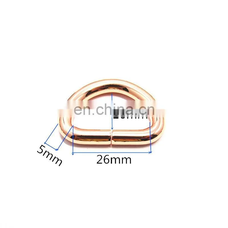 1 Inch Metal Rings Rose Gold D Ring Colored Metal D Ring