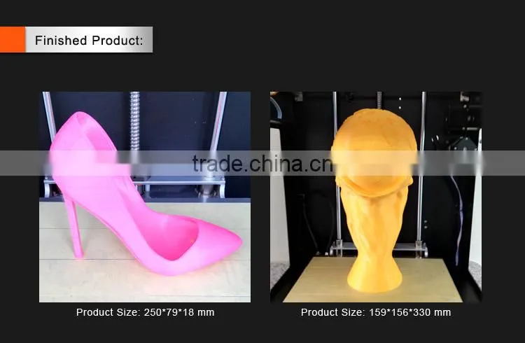 large biuld size 300*200*360mm Full metal frame 3D printer assembled, FDM 3D printer