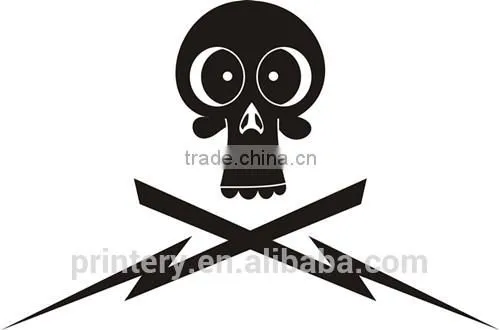 Skull car window light film sticker, removable window gel stickers,gel sticker winow glass stickers