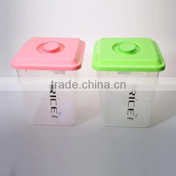 10KG The large capacity plastic rice storage bucket
