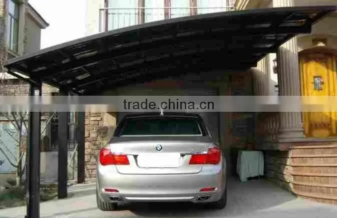 Customized aluminum frame Anti-UV cover garages canopies carports for sale