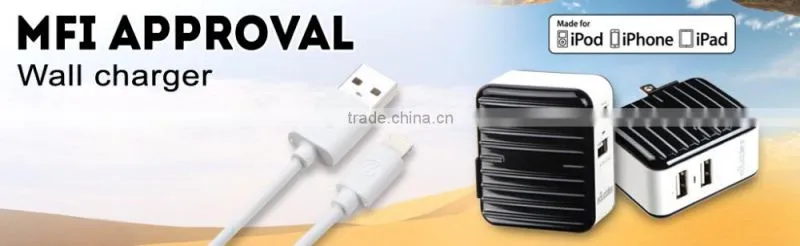 MFi certified Travel Home Wall Charger Adapter for iPhone with 3.3 feet MFi Certified 8-Pin to USB Charging Cable
