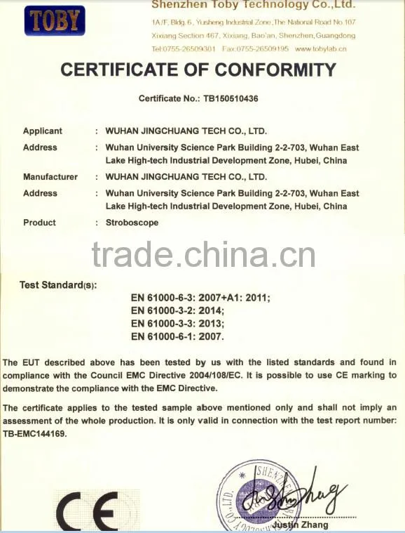 DT325E non-contact rpm measurement instrument digital led stroboscope 60rpm-120000rpm