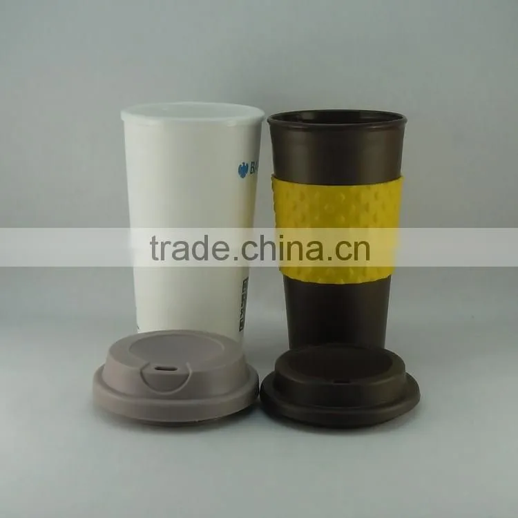 2015 newly good quality silicone stainless steel coffee cup set