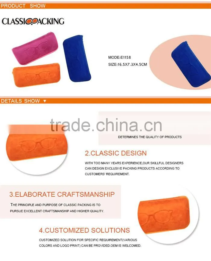 High Quality New arrival Blue Sunglass Carry Case