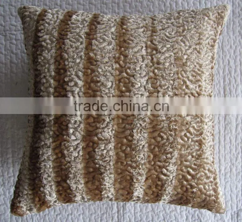 silk velvet embroidery Cushion