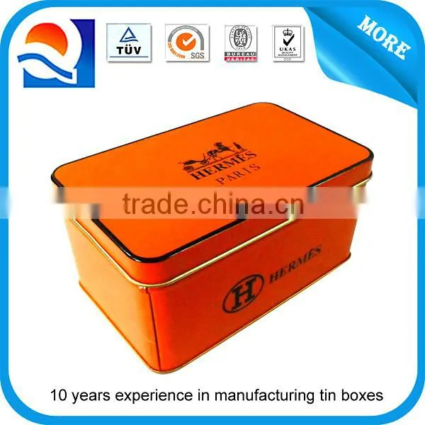 Full color metal tin box for batteries