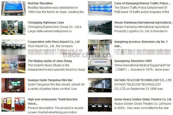 65 inch interactive kiosk wifi 3G andorid PC