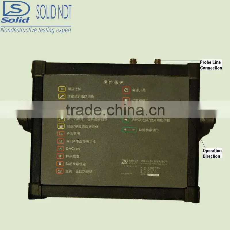 Solid ultrasonic metal detector