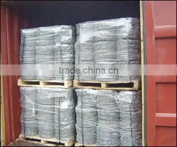 galvanized steel barbed wire