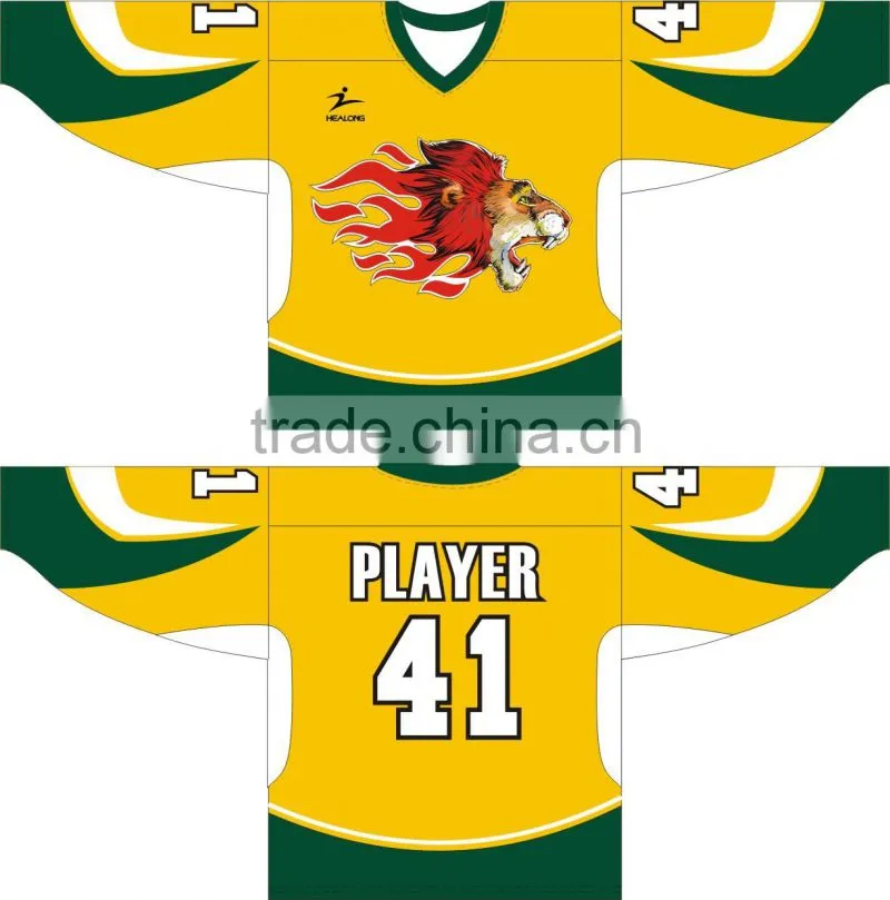 Full Sublimation Printing Customized Ice Hockey Top