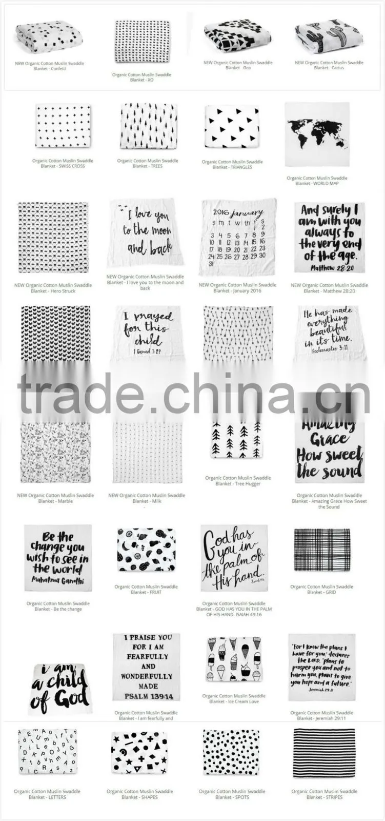 Special Design Widely Used cotton knitted blanket