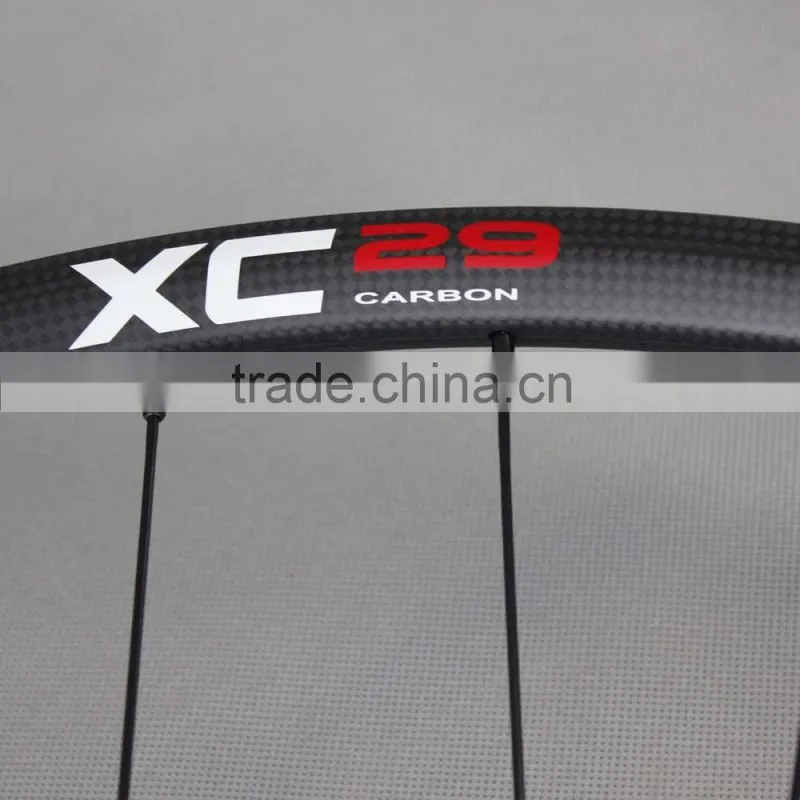 carbon wheels 29er 18mm clincher carbon mountain bike wheels
