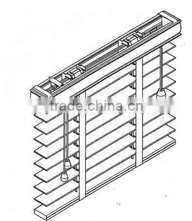 Integrated pull beads Home decoration Bamboo shutter