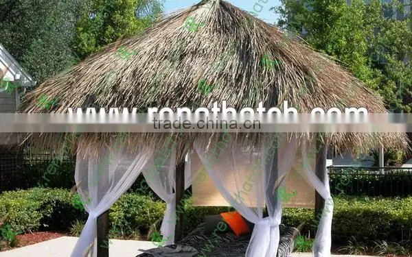 Fire retardant synthetic thatch roof, gazebo