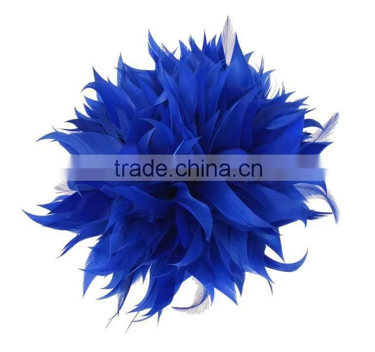 Fancy Feather Flower Hair Fascinator/Clip/Barrettes