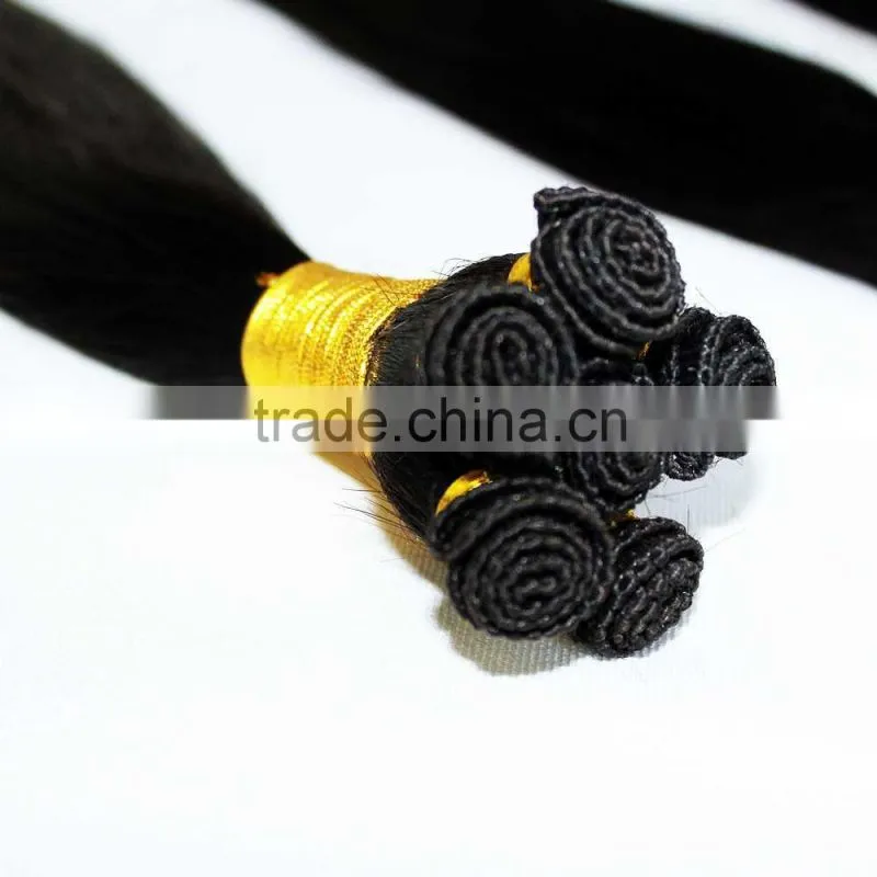 hand tied virgin indian hair extensions deep wave
