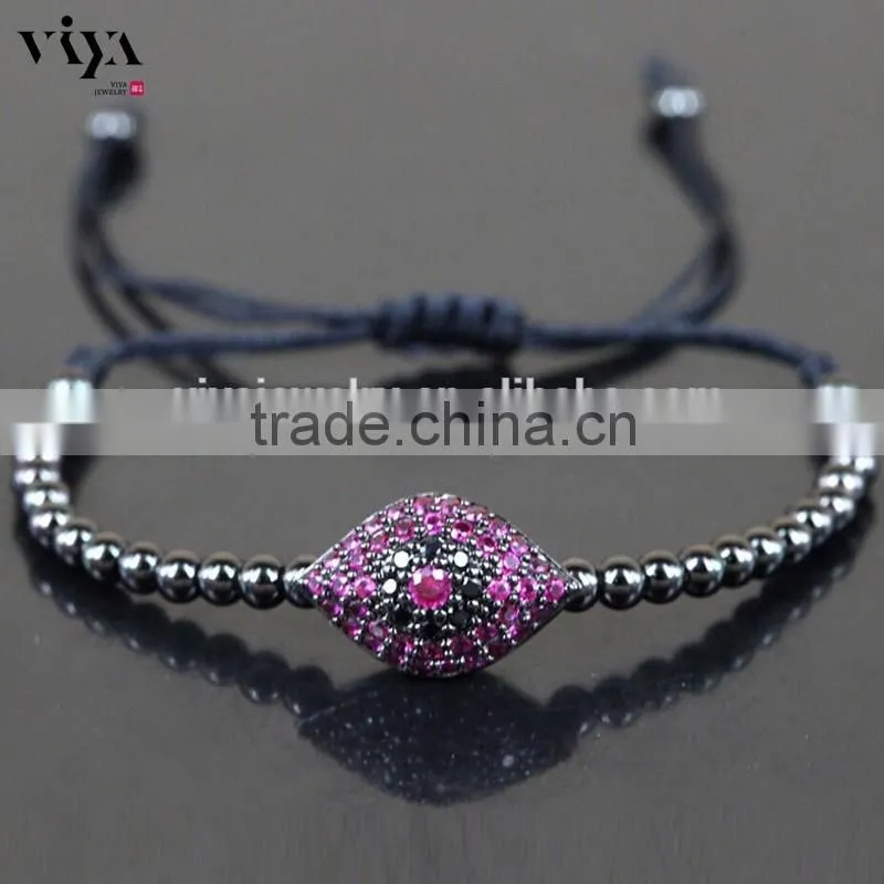 no dill ball evil eyes colorful CZ stones HQ stainless steel provide engraving logo latest gift items