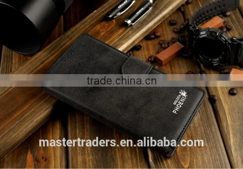 Top Quality Golden Phoenix Genuine Leather Case For Redmi note MT-2644
