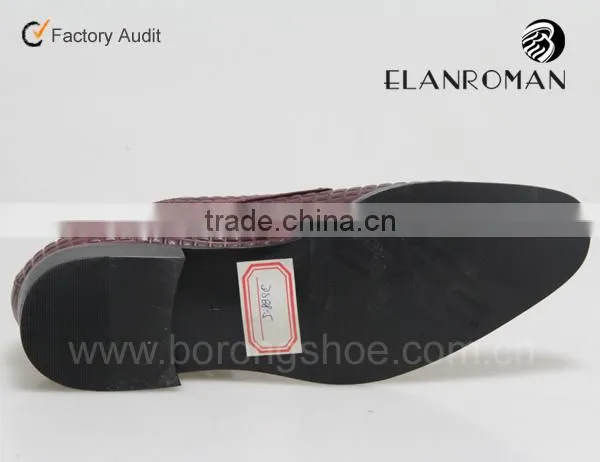 Woven leather wholesale spain shoes for men